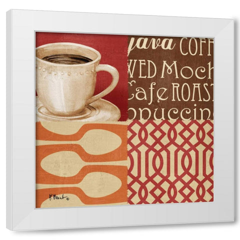 Java Collage II White Modern Wood Framed Art Print by Brent, Paul