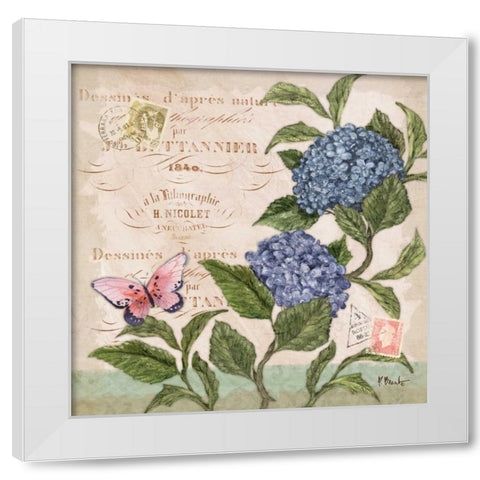 Parisian Hydrangeas II White Modern Wood Framed Art Print by Brent, Paul