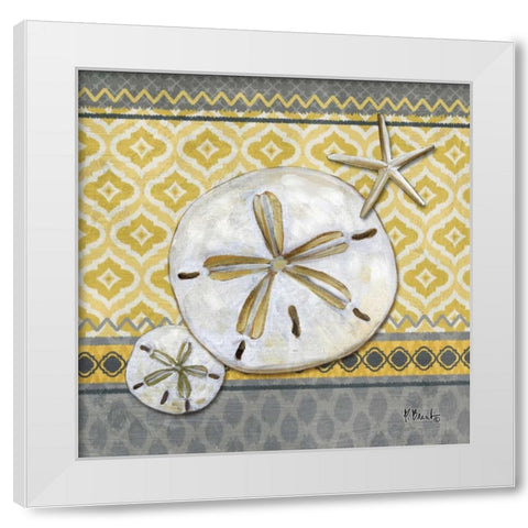 Santa Cruz Shells II White Modern Wood Framed Art Print by Brent, Paul