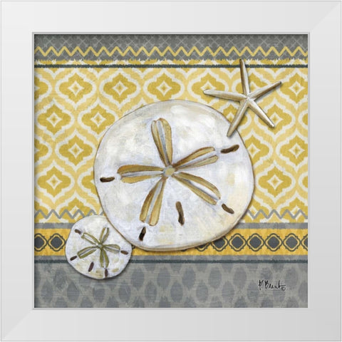 Santa Cruz Shells II White Modern Wood Framed Art Print by Brent, Paul
