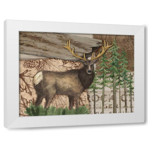 Alpine Collage II White Modern Wood Framed Art Print by Brent, Paul