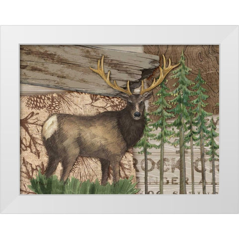 Alpine Collage II White Modern Wood Framed Art Print by Brent, Paul