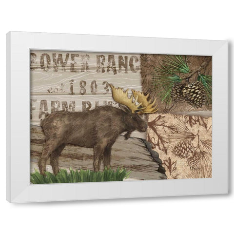 Alpine Collage III White Modern Wood Framed Art Print by Brent, Paul