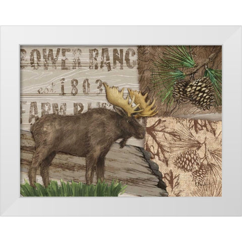 Alpine Collage III White Modern Wood Framed Art Print by Brent, Paul