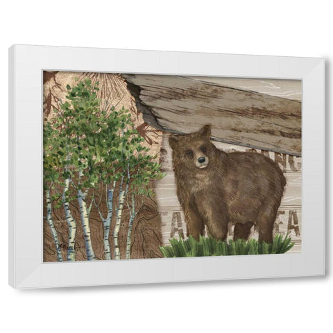 Alpine Collage IV White Modern Wood Framed Art Print by Brent, Paul