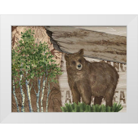 Alpine Collage IV White Modern Wood Framed Art Print by Brent, Paul