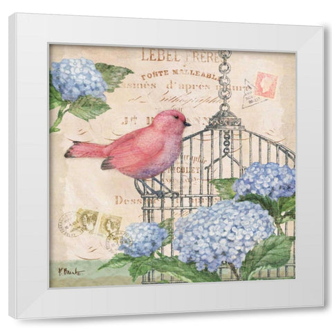Bella Flora I White Modern Wood Framed Art Print by Brent, Paul