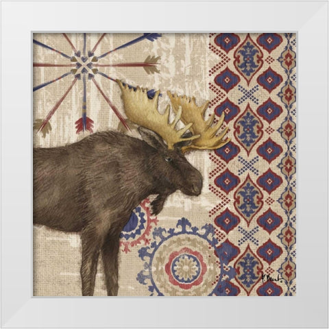 Highlands Ranch II White Modern Wood Framed Art Print by Brent, Paul