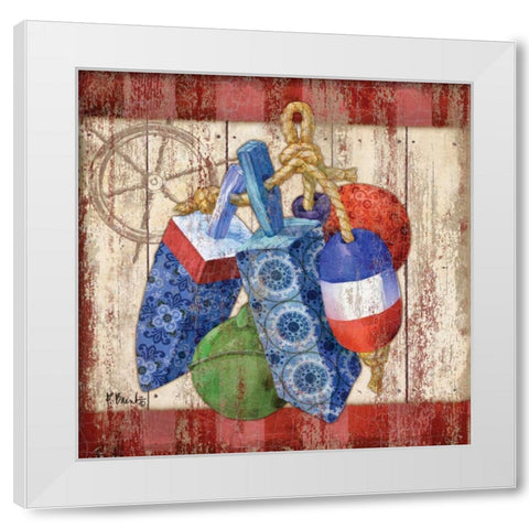 Knotical II White Modern Wood Framed Art Print by Brent, Paul