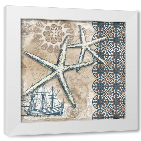 Tide Pool Shells III White Modern Wood Framed Art Print by Brent, Paul