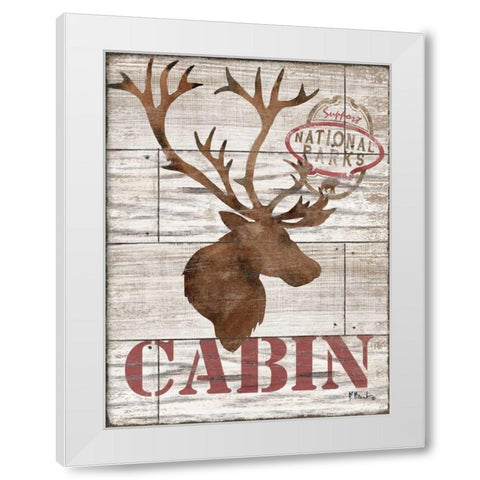 Wilderness Silhouettes III White Modern Wood Framed Art Print by Brent, Paul