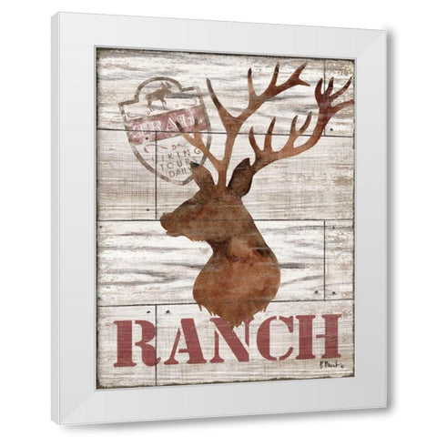 Wilderness Silhouettes IV White Modern Wood Framed Art Print by Brent, Paul