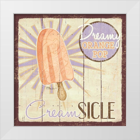 Sweet Treats IV White Modern Wood Framed Art Print by Brent, Paul