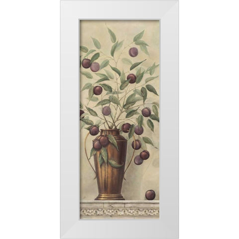 Prunier White Modern Wood Framed Art Print by Brissonnet, Daphne