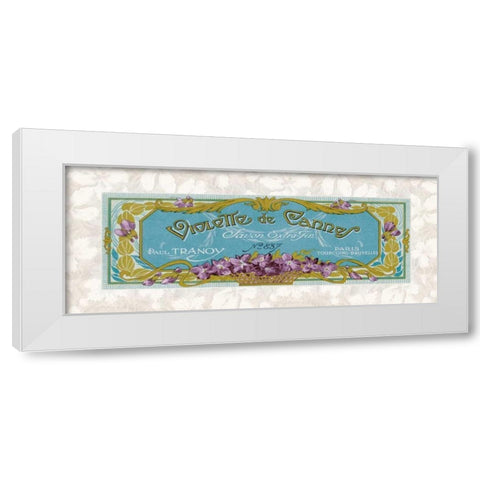 Violette de Cannes White Modern Wood Framed Art Print by Berman, Susan