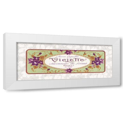 Violette White Modern Wood Framed Art Print by Berman, Susan