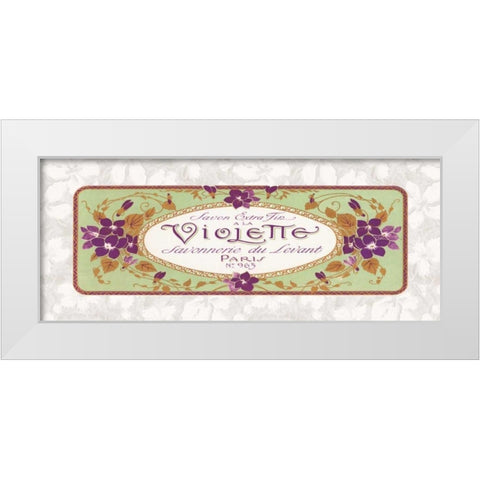 Violette White Modern Wood Framed Art Print by Berman, Susan