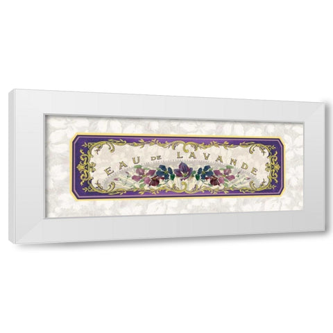 Eau de Lavande White Modern Wood Framed Art Print by Berman, Susan