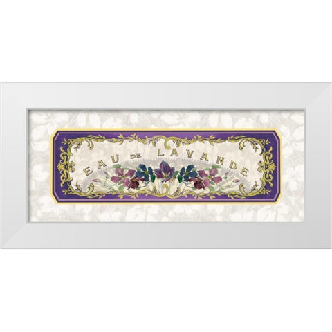 Eau de Lavande White Modern Wood Framed Art Print by Berman, Susan