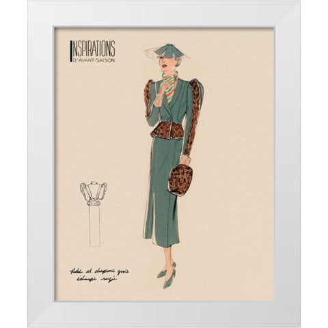 Inspirations III White Modern Wood Framed Art Print by Berman, Susan