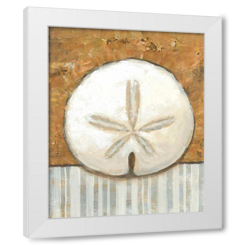 Vintage Shell IV White Modern Wood Framed Art Print by Bates, K.