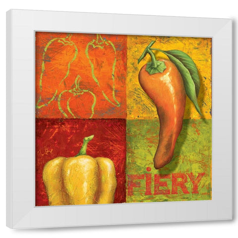 Chili I White Modern Wood Framed Art Print by Corbin, Delphine