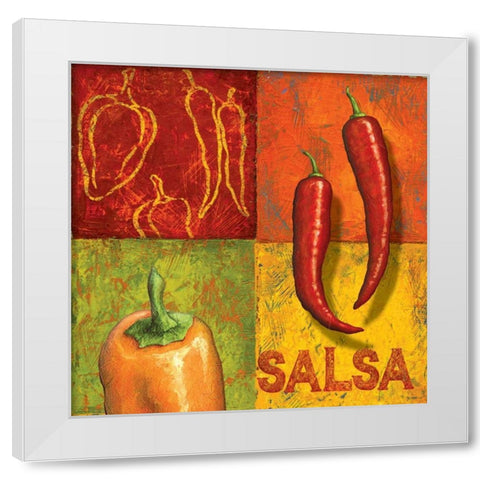 Chili II White Modern Wood Framed Art Print by Corbin, Delphine
