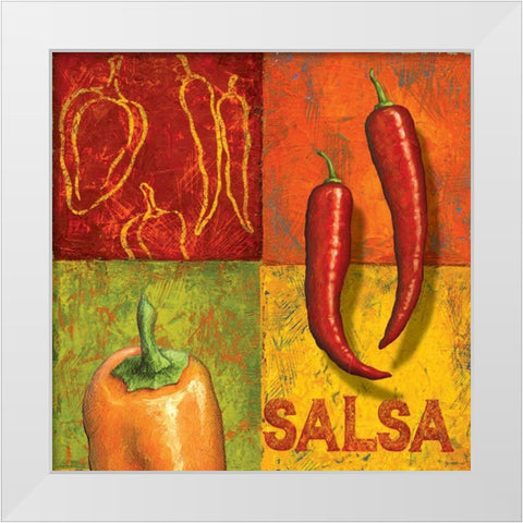 Chili II White Modern Wood Framed Art Print by Corbin, Delphine