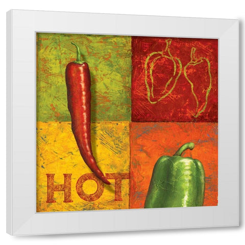 Chili III White Modern Wood Framed Art Print by Corbin, Delphine