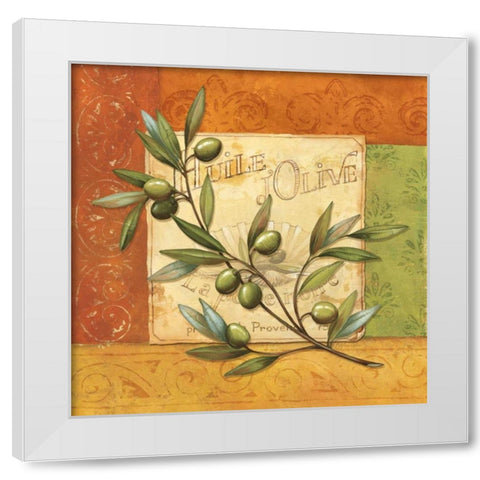Olives du Midi I White Modern Wood Framed Art Print by Corbin, Delphine