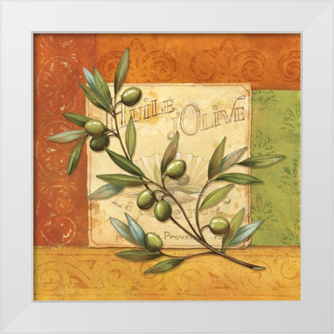 Olives du Midi I White Modern Wood Framed Art Print by Corbin, Delphine