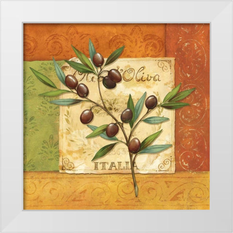 Olives du Midi II White Modern Wood Framed Art Print by Corbin, Delphine