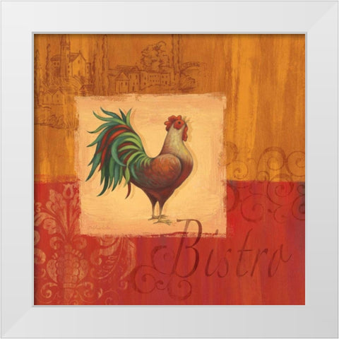 Cocorico I White Modern Wood Framed Art Print by Corbin, Delphine