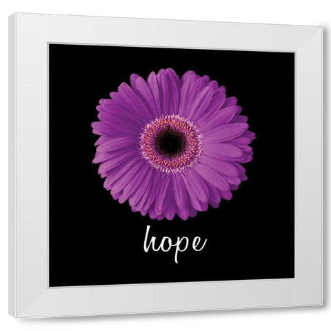 Hope Daisy White Modern Wood Framed Art Print by Christensen, Jim