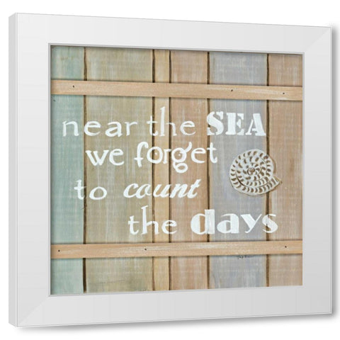 Driftwood Signs IV White Modern Wood Framed Art Print by Davis, Paige