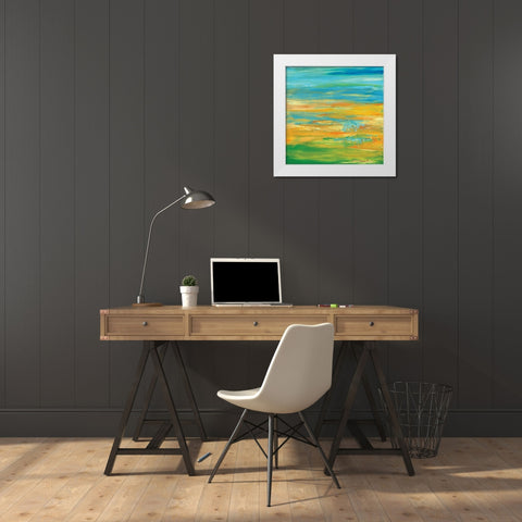 Summer White Modern Wood Framed Art Print by Dilbeck, Nikki
