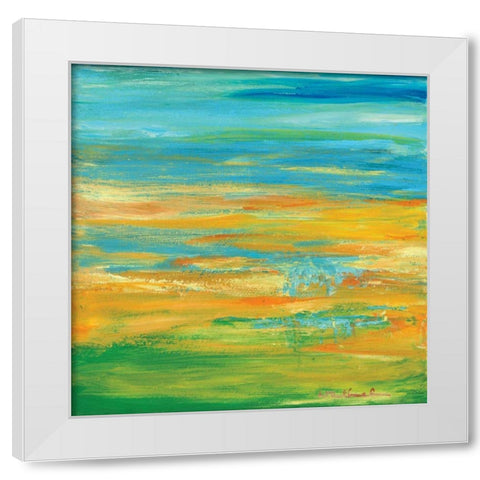 Summer White Modern Wood Framed Art Print by Dilbeck, Nikki