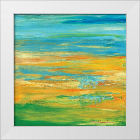 Summer White Modern Wood Framed Art Print by Dilbeck, Nikki