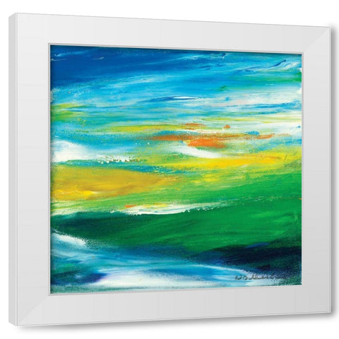 Spring White Modern Wood Framed Art Print by Dilbeck, Nikki