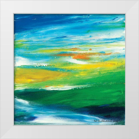 Spring White Modern Wood Framed Art Print by Dilbeck, Nikki