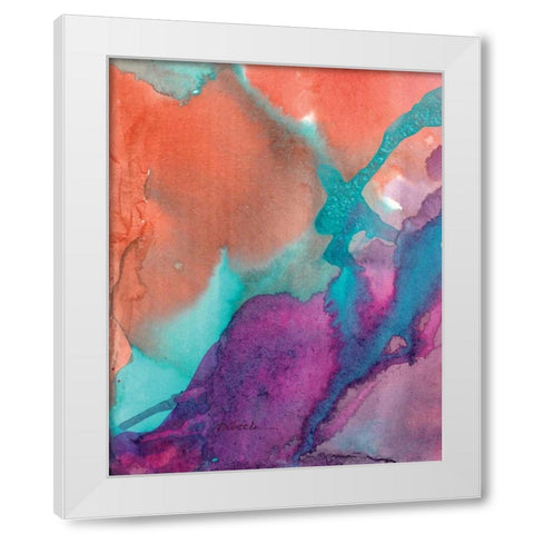 Plum White Modern Wood Framed Art Print by Dilbeck, Nikki