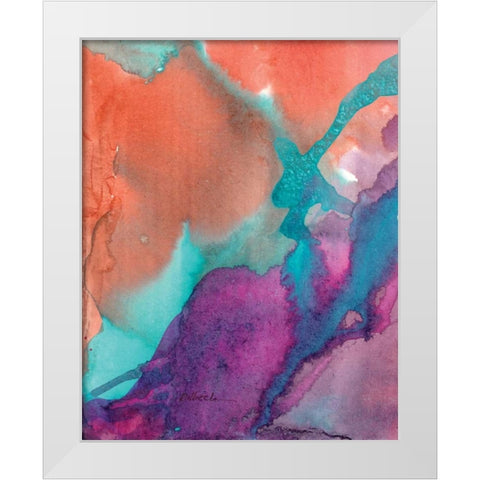 Plum White Modern Wood Framed Art Print by Dilbeck, Nikki