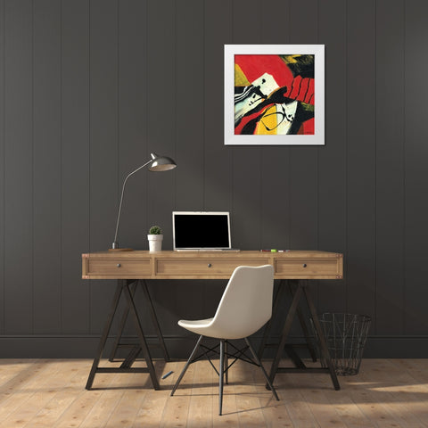 Zowee I White Modern Wood Framed Art Print by Dilbeck, Nikki