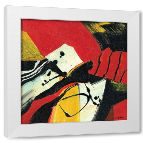 Zowee I White Modern Wood Framed Art Print by Dilbeck, Nikki