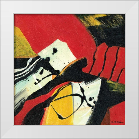 Zowee I White Modern Wood Framed Art Print by Dilbeck, Nikki