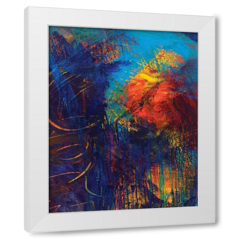 Red Swings By I White Modern Wood Framed Art Print by Dilbeck, Nikki