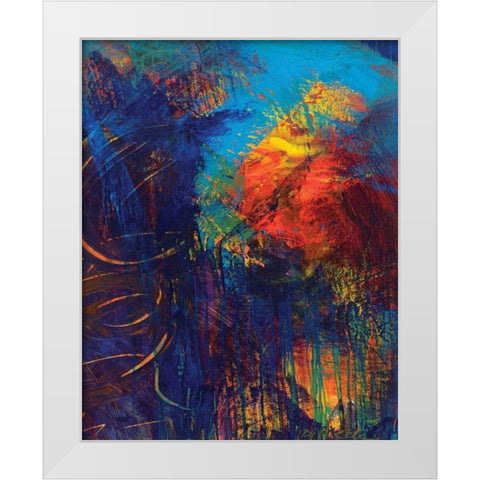 Red Swings By I White Modern Wood Framed Art Print by Dilbeck, Nikki