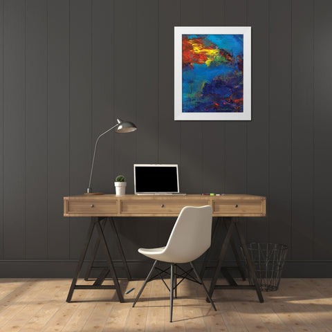 Red Swings By II White Modern Wood Framed Art Print by Dilbeck, Nikki