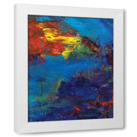 Red Swings By II White Modern Wood Framed Art Print by Dilbeck, Nikki