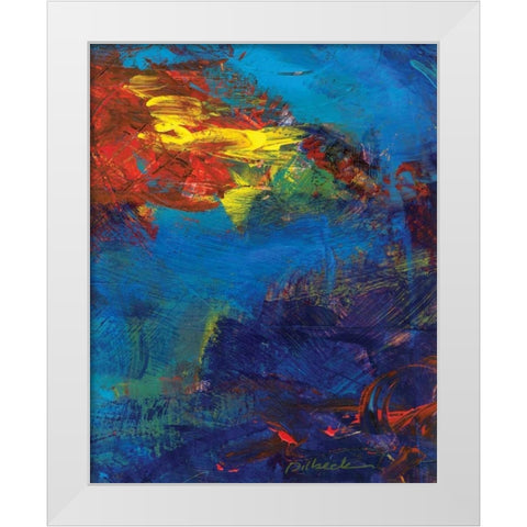 Red Swings By II White Modern Wood Framed Art Print by Dilbeck, Nikki